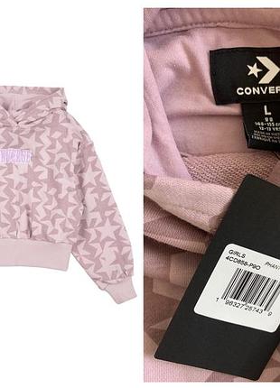 Підліткова брендова толстовка converse, оригінал, з капюшоном для дівчинки 12-13 р., зріст 140-155 см.