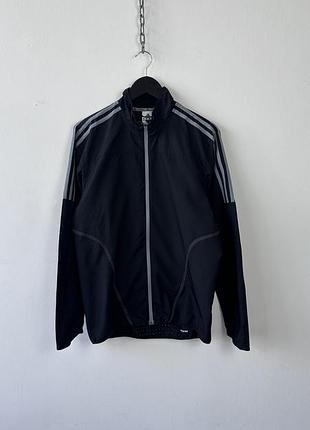 Куртка для бігу adidas response mens lightweight running track jacket windbreaker size m black
