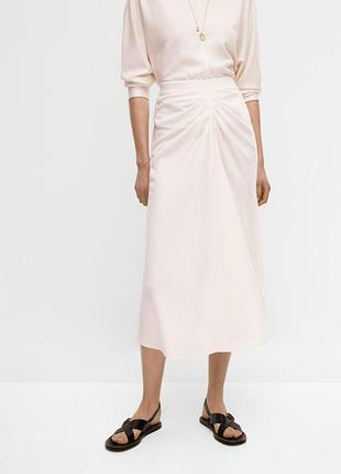 Белая шерстяная трикотажная юбка длины миди massimo dutti 
🌺🌺🌺🌺🌺🌺🌺🌺🌺🌺