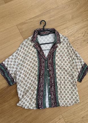 Сорочка pull and bear легка натуральна