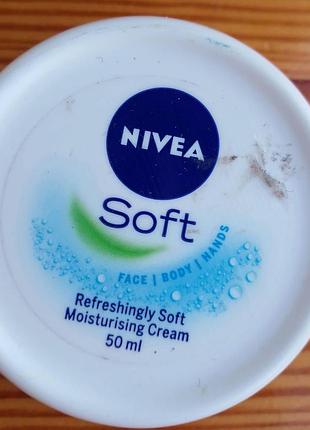 Увлажняющий крем nivea soft нивеа софт 25 мл баночка, для рук, лица, тела