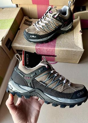Жіночі трекінгові кросівки водонепроникні cmp rigel low wmn trekking shoe wp 3q54456 castoro трекінгові черевики для хайкінгу та активного відпочинку