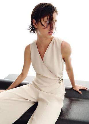 Комбінезон бежевий zara зара