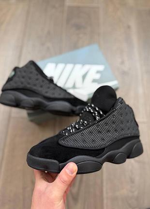Стильні кросівки air jordan 13 retro "black cat"