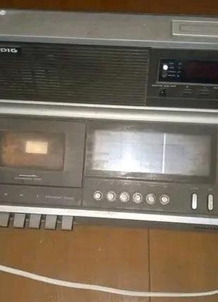 Приемник - кассетник ретро grundig rf 830 фирменный, рабочий, бу