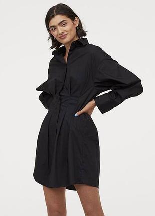 Котонове плаття-сорочка h&m