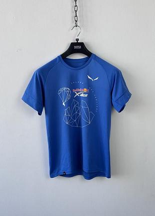 Футболка спортивна salewa red bull x-alps dryton hiking t shirt mens size s / eu 48 blue outdoor top