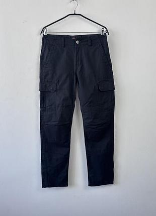 Карго штани dickies black cargo pants w29 ripstop tactical combat work wear trousers skate