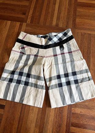 Нові дитячі шорти burberry у  фірмову  бежеву класичну клітинку nova check 10 років uk 🇬🇧