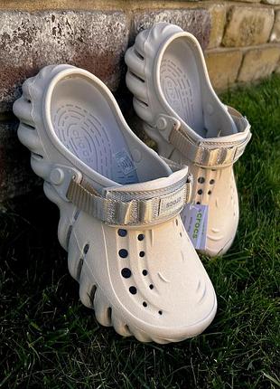 Echo clog bone крокси сабо crocs crocs crocs echo clog bone