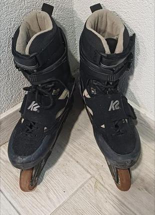 оригинальные ролики k2 softboot р. 42.5 / 27.5 см мягкие и удобные