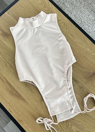 Бежеве жіноче боді zara, комбідрес