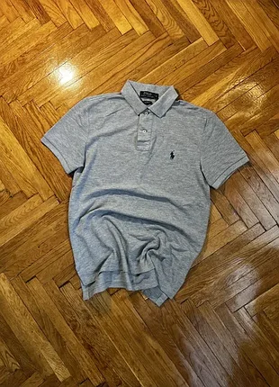(s) polo ralph lauren серая футболка поло ральф лорен prl