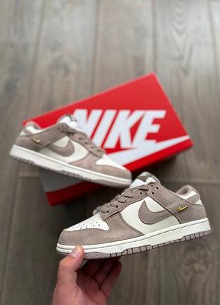 Стильні жіночі кросівки nike dunk low "sail beige"