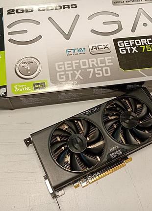 Відеокарта evga geforce gtx 750, 2gb, gddr5