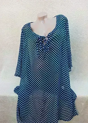 Шифоновая туника,р54-56💙🤍💙🤍