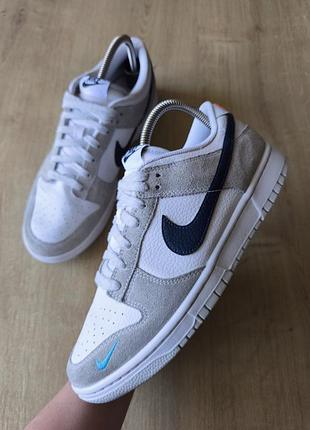 Крутые мужские кожаные кроссовки  nike, оригинал,  модель 2023 года, р. 43.