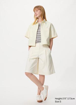 Jersey pleated shorts uniqlo s