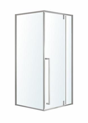 Mora 90-c душова кабіна 90*90*200 см квадратна, двері розпашні, профіль хром, скло прозоре
