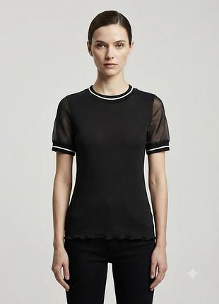 Victoria beckham майка топ футболка з тонкої бавовни