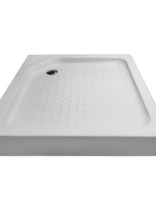 Поддон для душевой кабины rozzy jenori 80x80x15см квадратный акриловый с сифоном белый 80rz501