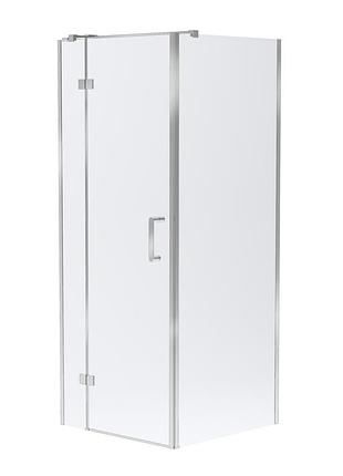 Sota 90-c душова кабіна 90*90*200 см квадратна, реверсивна, двері розпашні, профіль хром, скло прозоре
