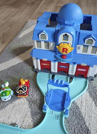 Ігровий набір robocar poli «рятувальна станція / штаб-квартира»