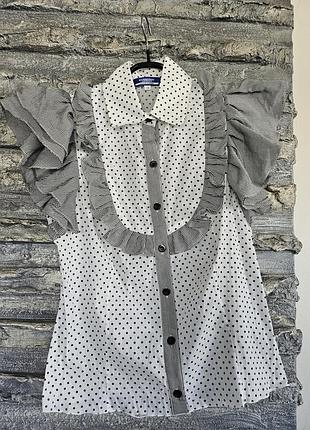 Легка котонова  сорочка горошок  смужка  burberry