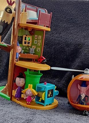 Ben &amp; holly домик эльфов + вертолет + многие фигурки оригинал