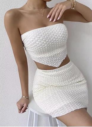 Комплект, костюм пляжний з бавовни shein