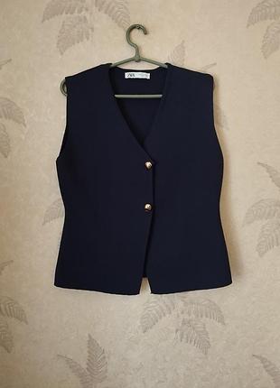 Трикотажний жилет zara.