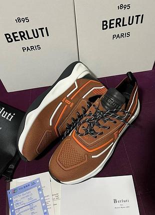Чоловічі кросівки з трикотажу berluti