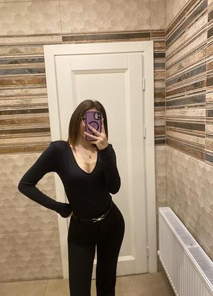 Чорний боді zara