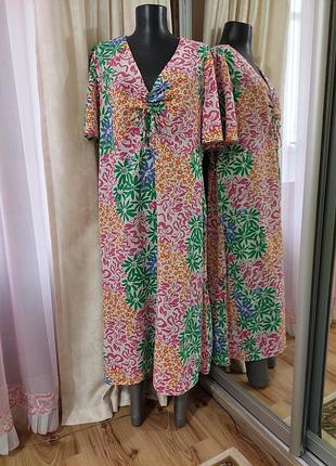Натуральное платье 👗 большого размера