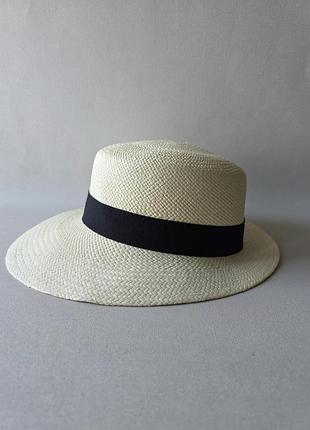 Женская шляпа из натуральной соломки ручной работы panama hat ecuador