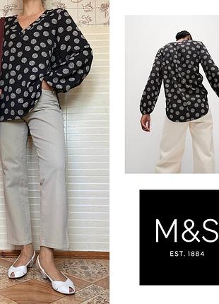Новая блуза m&s в горох