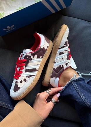 Samba og cow print beige/black