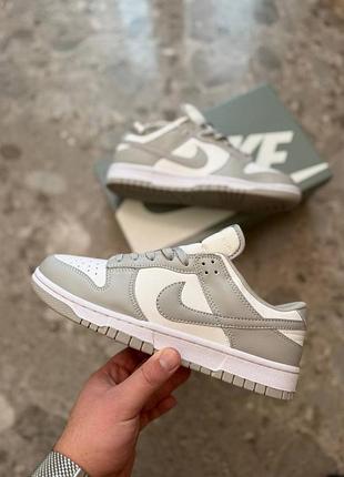 Стильні кросівки nike dunk low retro grey white