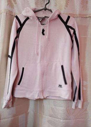 Женское розовое худи / зип-худи helly hansen, размер l