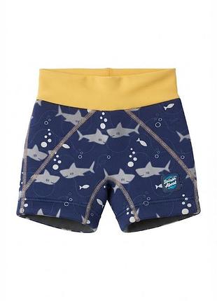 Неопреновые плавки-шорты splash about с акулами (2-4 года)