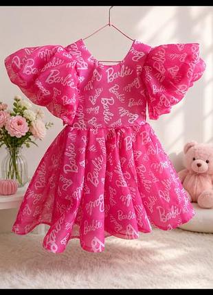 ✨ неймовірно яскрава сукня barbie + великий бантик 🎀  продам святкову сукню barbie для маленької принцеси. 💖  одягали лише один раз😍