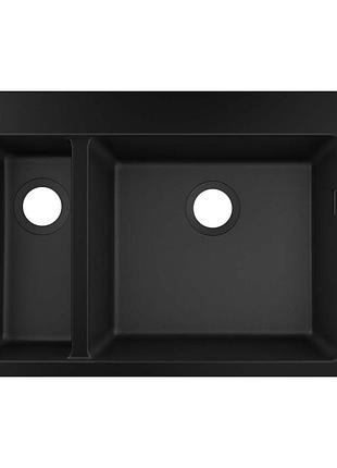 Кухонна мийка кам'яна hansgrohe 43315170, чорний