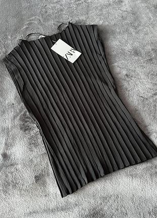 Плісирований топ від zara