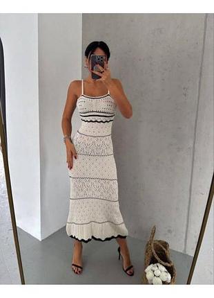 Вязаный сарафан zara