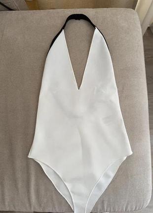 Біле боді zara