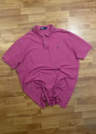 (xl) polo ralph lauren футболка розовая поло prl рожева хлопковая