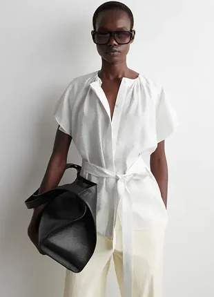 Блуза жіноча cos layered belted blouse / 36