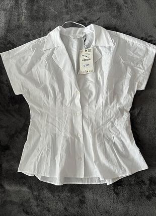 Біла жіноча блузка zara