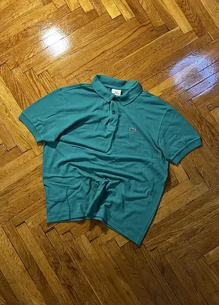 (xs) lacoste футболка поло polo бирюзовая