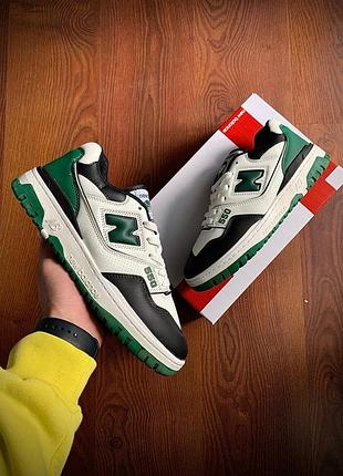 Кросівки чоловічі  550 black & white & green